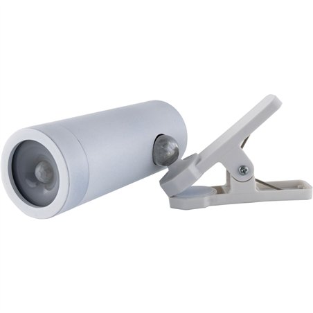 REV LED lampada c.clip a batt. interruttore, bianco 2014100300