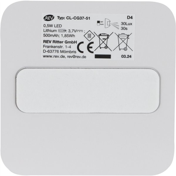 1x2 REV lamp. LED compatte batt. con sensore di movim. 2013100800