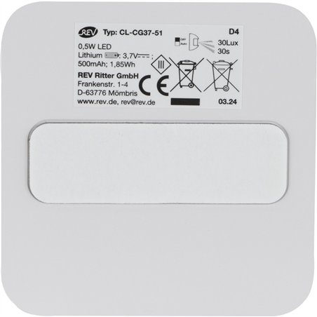 1x2 REV lamp. LED compatte batt. con sensore di movim. 2013100800