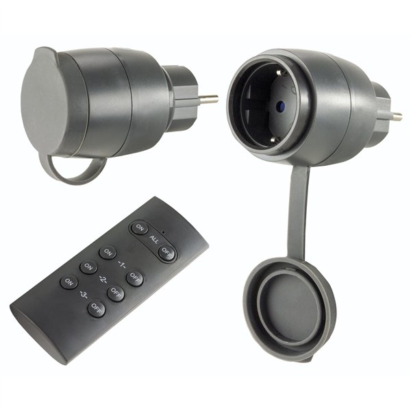 REV Radio Switch Set 2 + 1 Mini outdoor black