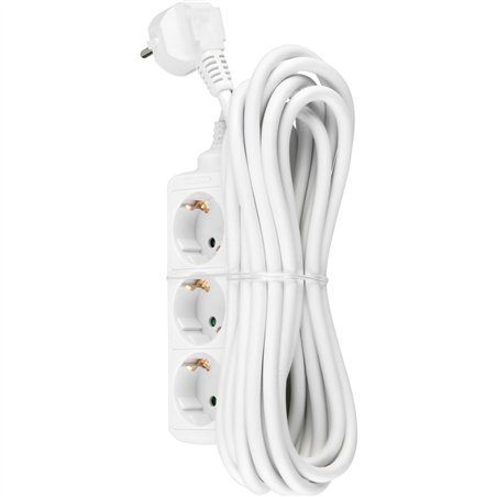 REV Presa multipla 3 ingressi standard 5m bianco