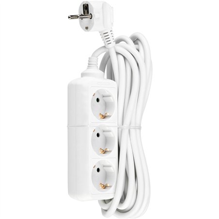 REV Presa multipla 3 ingressi standard 5m bianco