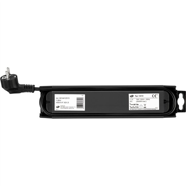 REV Presa multipla 4 ingr. 1,9m Supraline con interr. antracite