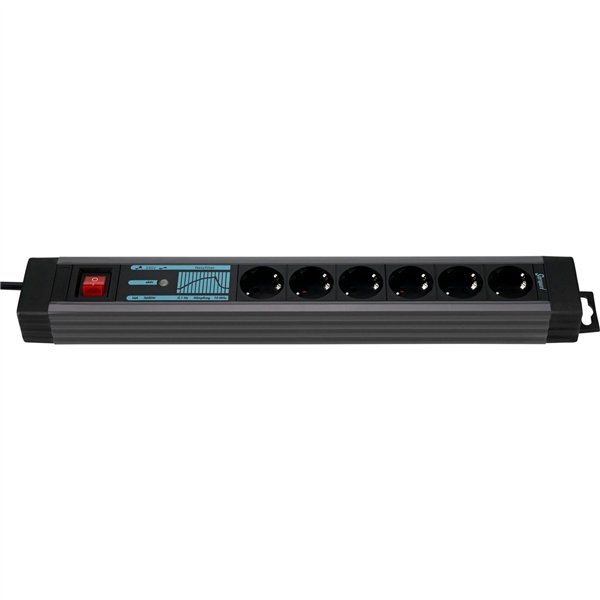 REV outlet Strip 6-fold 3m Supraguard  anthracite