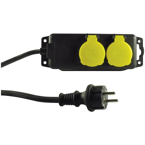 REV Presa multipla IP44 doppio 1,4m