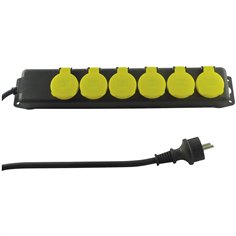 REV Presa multipla IP44 6-fold 1,4m