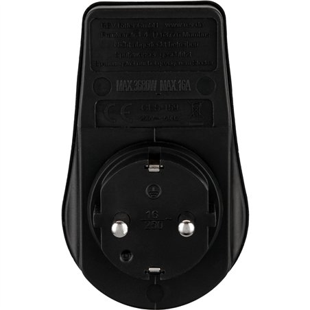 REV adatt. con Interruttore IP44 nero-verde