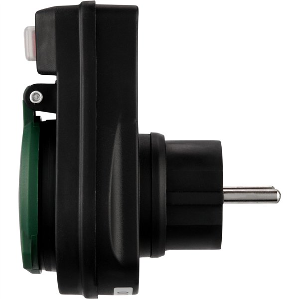 REV adatt. con Interruttore IP44 nero-verde