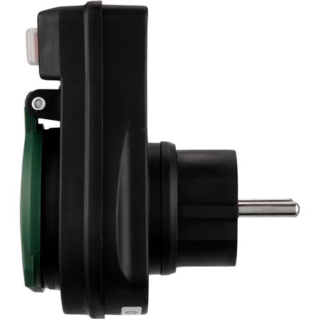 REV adatt. con Interruttore IP44 nero-verde