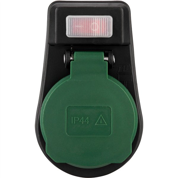 REV adatt. con Interruttore IP44 nero-verde
