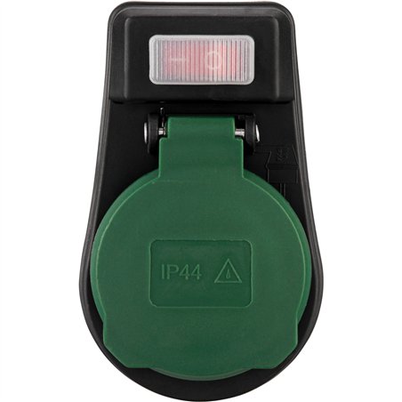REV adatt. con Interruttore IP44 nero-verde