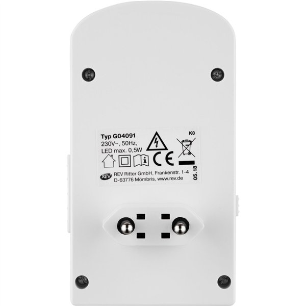 REV luce notturna LED con sensore crepuscolare