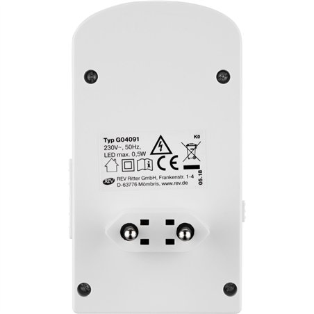 REV luce notturna LED con sensore crepuscolare