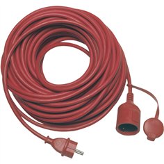 REV prolunga IP44 25m rosso