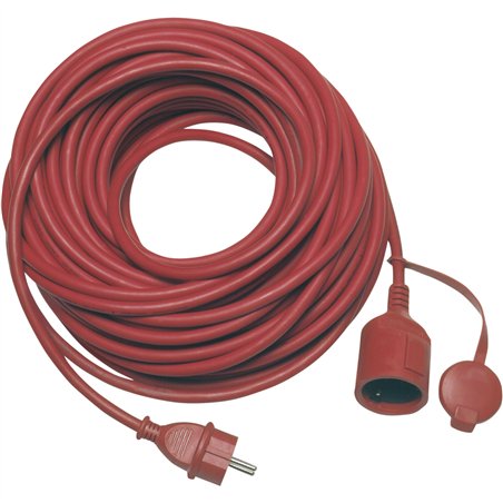 REV prolunga IP44 25m rosso