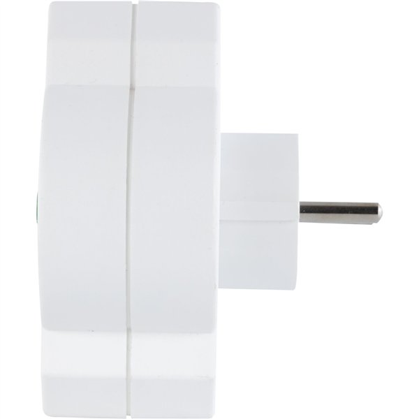 REV Steckdosenadapter 3-fach mit Überspannungsschutz, weiß