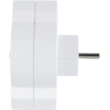 REV Steckdosenadapter 3-fach mit Überspannungsschutz, weiß