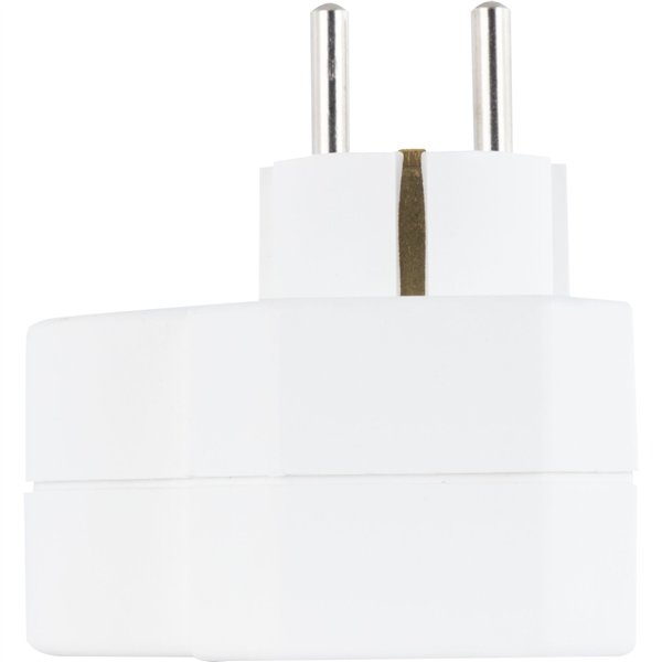 REV Steckdosenadapter 3-fach mit Überspannungsschutz, weiß