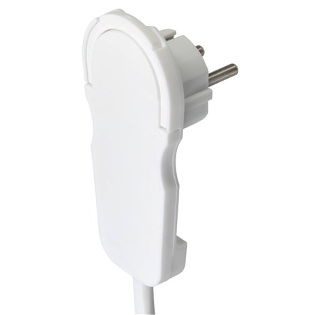 REV Presa multipla 2m 6 prese spina piatta con interr., bianco