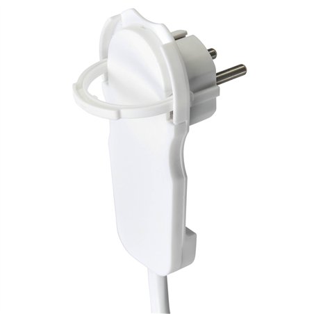 REV Presa multipla 2m 6 prese spina piatta con interr., bianco