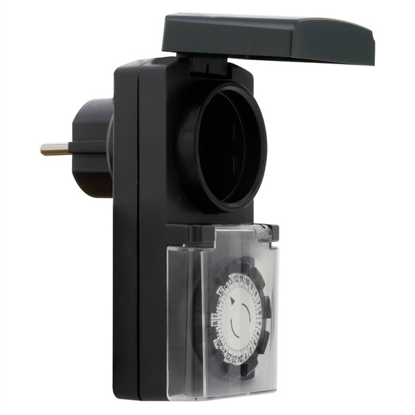 REV Timer meccanico uso esterno, nero     0025700409