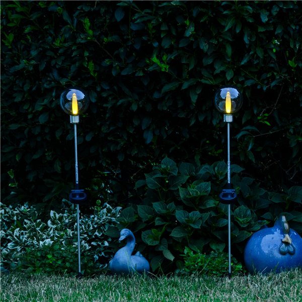 1x2 REV Solar Stangen mit Kugeln 6h Leuchtdauer, IP44  2920010050