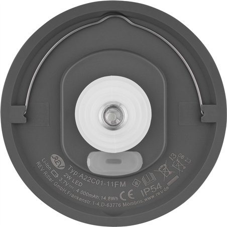 REV LED lampada bottiglia con b. Lamprusco Flame bianco/caldo