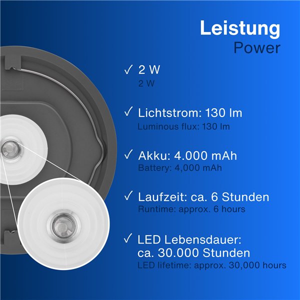 REV LED lampada bottiglia con b. Lamprusco Flame bianco/caldo