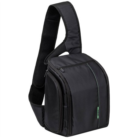 Rivacase 7470 Green Mantis borsa a tracolla DSLR nero