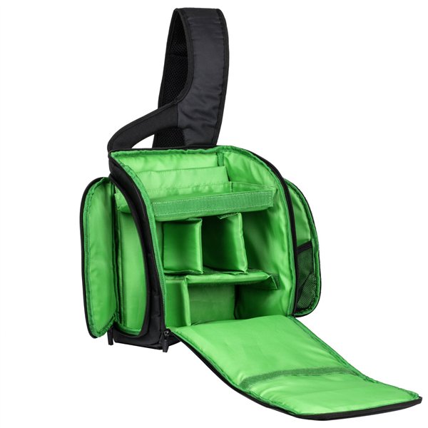 Rivacase 7470 Green Mantis borsa a tracolla DSLR nero