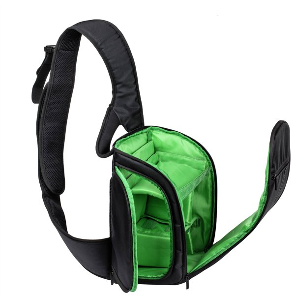 Rivacase 7470 Green Mantis borsa a tracolla DSLR nero