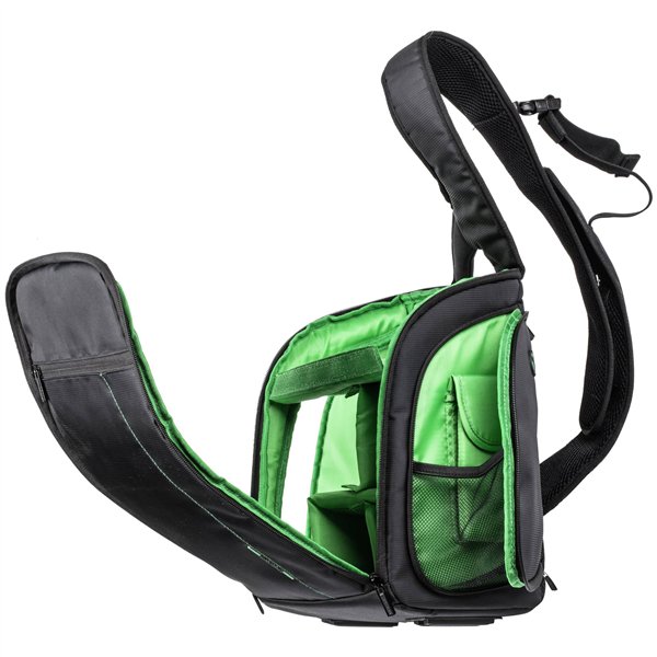 Rivacase 7470 Green Mantis borsa a tracolla DSLR nero