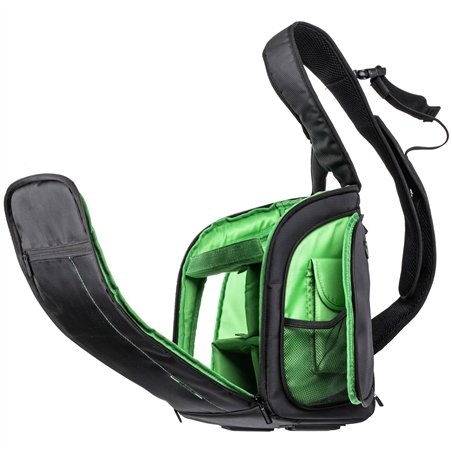 Rivacase 7470 Green Mantis borsa a tracolla DSLR nero