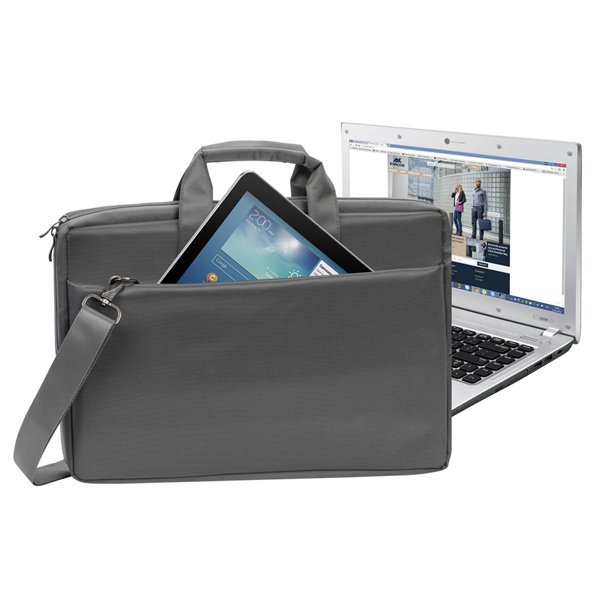 Rivacase 8251 Central borsa per laptop 17,3  grigio