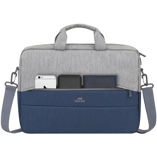 Rivacase 7532 Prater borsa laptop 15,6  grigio/blu