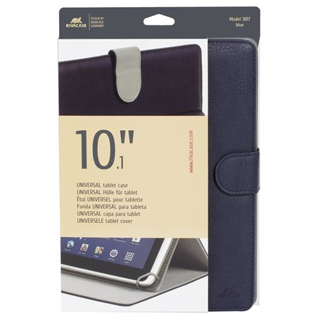 Rivacase 3017 Orly custodia per tablet 10.1 blu