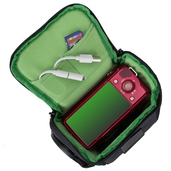 Rivacase 7412 Green Mantis borsa per fotocamera nero