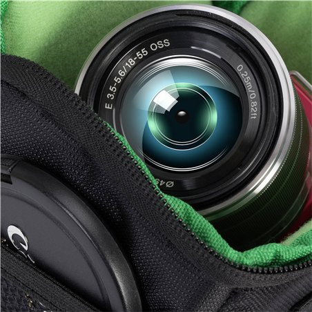 Rivacase 7412 Green Mantis borsa per fotocamera nero