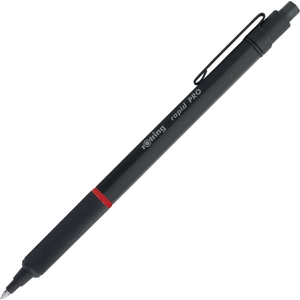 rotring Rapid Pro penna nero opaco con Mina M-Blu