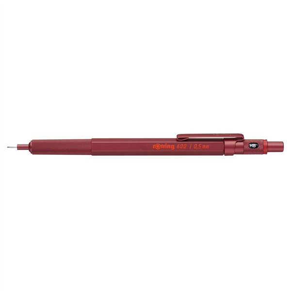 rotring 600 matita portamine m. sottile metallic-rosso 0,5 mm