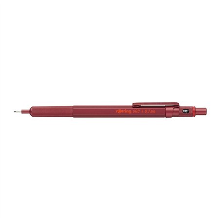rotring 600 matita portamine m. sottile metallic-rosso 0,7 mm