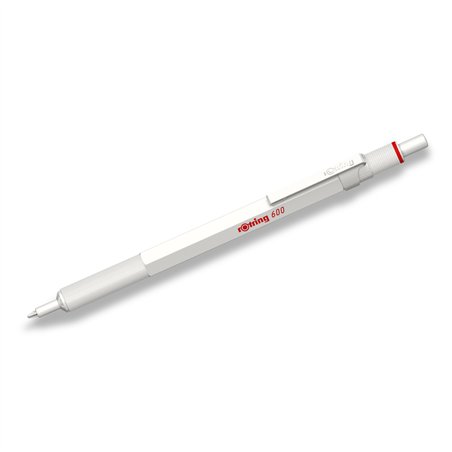 rotring 600 penna a sfera Metallic bianco perla