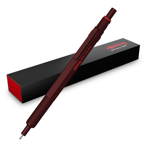 rotring 600 matita a mina fine cioccolata 0,5 mm