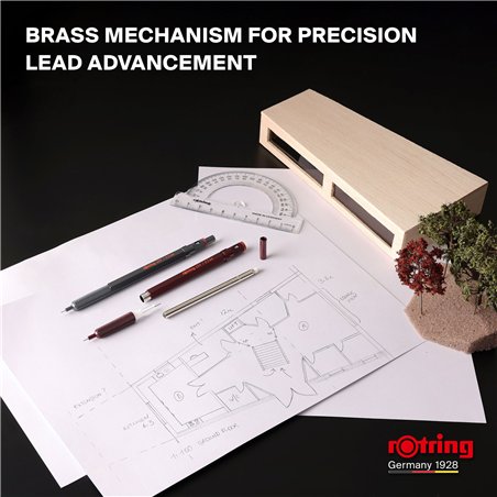 rotring 600 matita a mina fine cioccolata 0,5 mm