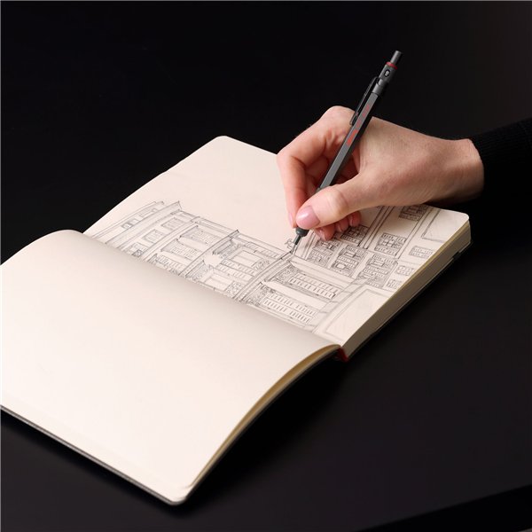 rotring 600 matita a mina fine cioccolata 0,5 mm