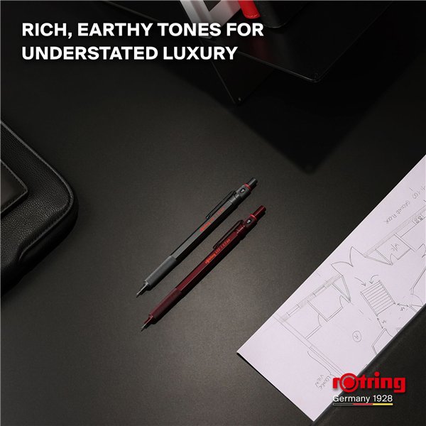 rotring 600 matita a mina fine col. graphite 0,5 mm