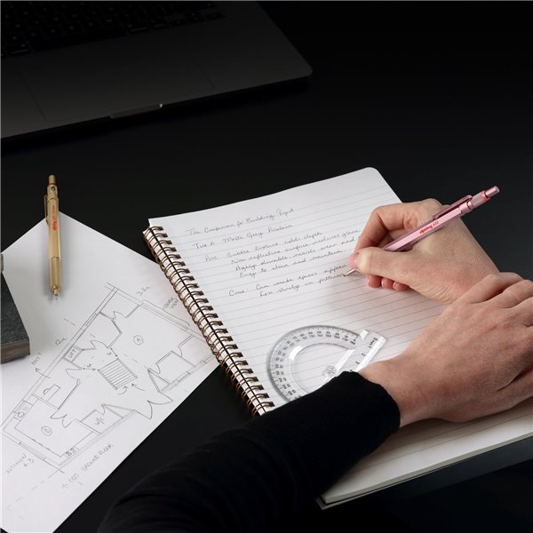 rotring 600 matita a mina fine metallic-oro rosa 0,5 mm