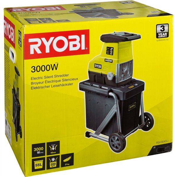 Ryobi RSH3045U      trituratore 3000 W elettrico silenzioso