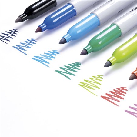 1x18 Sharpie penn. indelebili F 18 colori