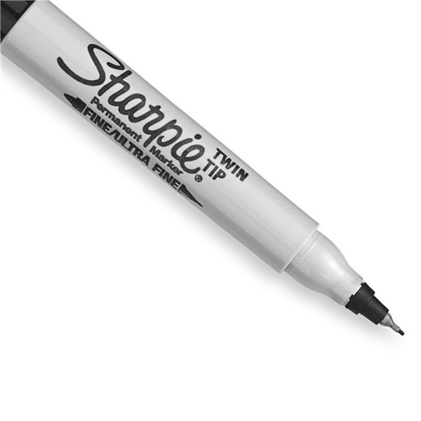 1x8 Sharpie Twin Tip pennar. permanenti UF + F 8 colori